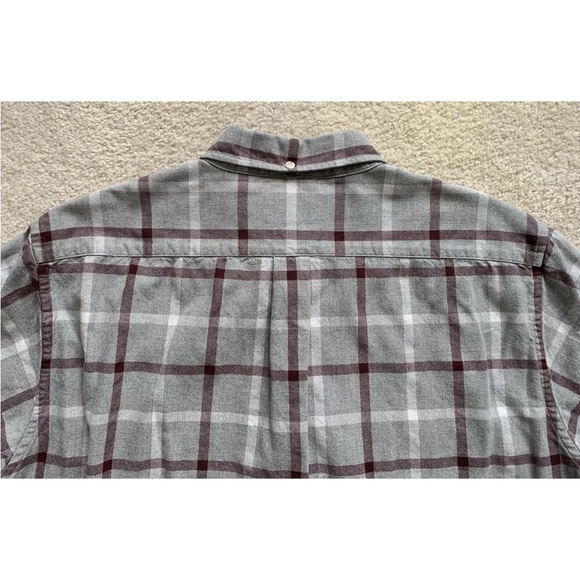Bonobos Button Down Shirt Mens XL Slim Fit Gray Plaid Long Sleeve Cotton Office - Picture 7 of 10